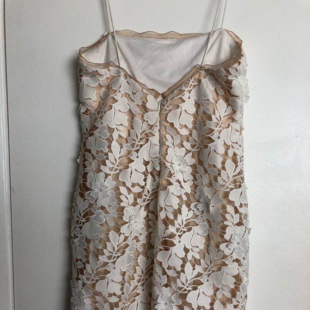 NWOT BHLDN white floral and nude cocktail dress - Picture 4 of 5